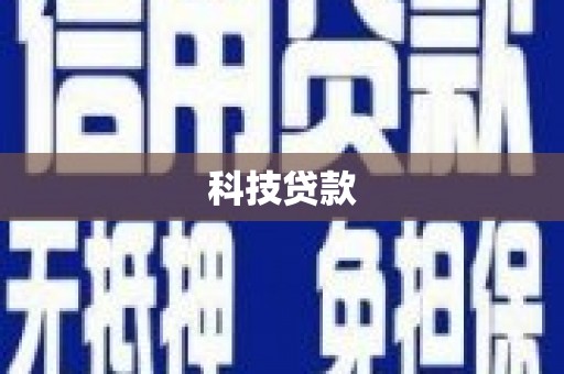 大武口科技贷款