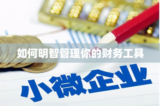 大武口如何明智管理你的财务工具