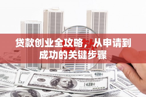 大武口贷款创业全攻略，从申请到成功的关键步骤